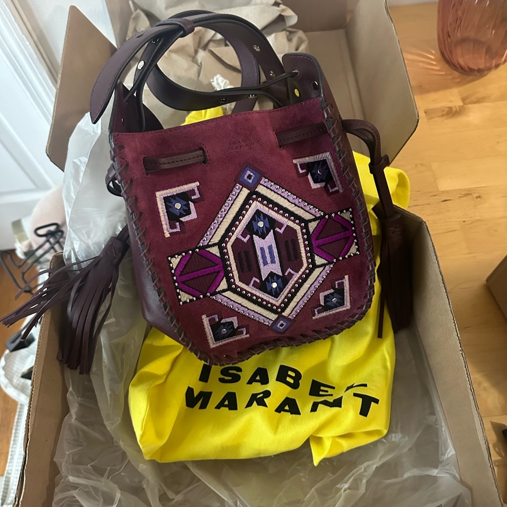 Isabel Marant Raspberry Mini Silao Bag - Picture 2 of 6